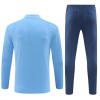 Manchester City Sweat d'Entraînement Quarter-Zip 2024-25 Bleue Pour Homme